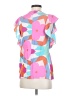 Britt Ryan 100% Silk Pink Short Sleeve Silk Top Size XS - photo 2