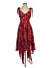 Alexis Paisley Red Cocktail Dress Size XS - photo 1