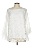 Adiva 100% Polyester Ivory 3/4 Sleeve Blouse Size L - photo 1