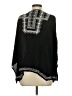Chico's 100% Rayon Black 3/4 Sleeve Blouse Size Sm - Med - photo 2