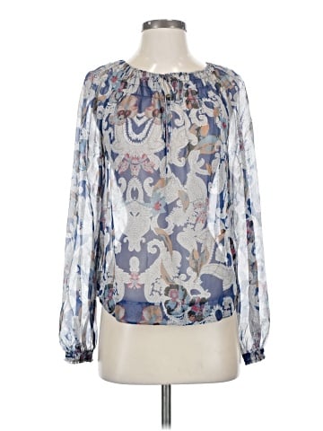 Twelfth Street by Cynthia Vincent Long Sleeve Silk Top (view 1)