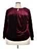 Unbranded Burgundy Long Sleeve Blouse Size 4X (estimated) - photo 1
