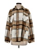 SundayUp 100% Polyester Plaid Brown Coat Size M - photo 1