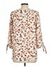 Papermoon 100% Polyester Ivory 3/4 Sleeve Blouse Size L - photo 2