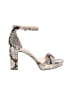 Vince Camuto 100% Leather Animal Print Ivory Gray Heels Size 10 - photo 1