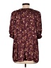 Unbranded Burgundy 3/4 Sleeve Blouse Size L (estimated) - photo 2