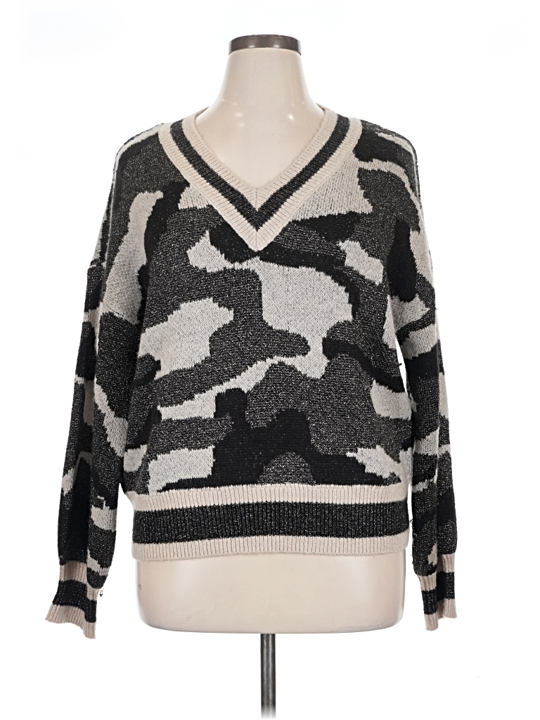 Pre-owned Nine West Pullover Sweater In Gray