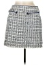H&M Tweed Blue Casual Skirt Size 8 - photo 1