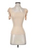 Unbranded Tan Short Sleeve Top Size XXS - photo 1
