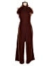 Kristinit 100% Polyester Solid Brown Jumpsuit Size S - photo 1