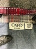Cato 100% Cotton Plaid Gray Long Sleeve Button-Down Shirt Size 18-20w - photo 7