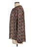 TK 100% Polyester Gray Long Sleeve Blouse Size L - photo 5