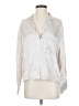 Pharaoh 100% Rayon Metallic Silver Long Sleeve Blouse Size Sm (1) - photo 1