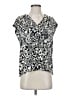 RACHEL Rachel Roy 100% Polyester Black Short Sleeve Blouse Size S - photo 1