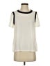 Banana Republic 100% Polyester Ivory Short Sleeve Blouse Size XS - photo 1