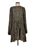 Hinge 100% Viscose Print Gray Casual Dress Size S - photo 1