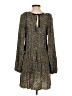Hinge 100% Viscose Print Gray Casual Dress Size S - photo 2