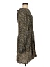 Hinge 100% Viscose Print Gray Casual Dress Size S - photo 4