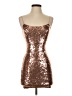 Lulus 100% Polyester Metallic Brown Pink Cocktail Dress Size XXS - photo 1