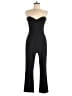 Express Solid Black Jumpsuit Size 8 - photo 1