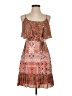Guess 100% Polyester Paisley Orange Casual Dress Size 2 - photo 1