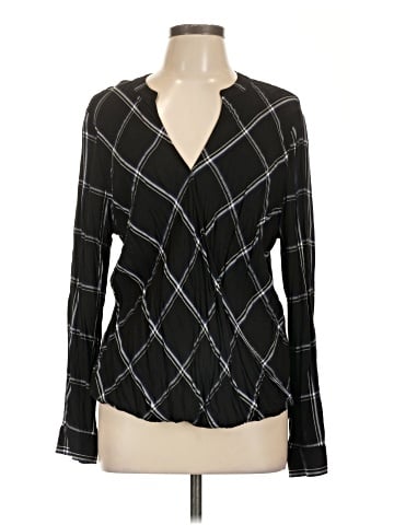 Pure Navy Long Sleeve Blouse (view 1)