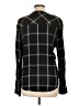Pure Navy 100% Rayon Argyle Black Long Sleeve Blouse Size L - photo 2