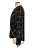 Pure Navy 100% Rayon Argyle Black Long Sleeve Blouse Size L - photo 5