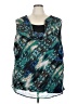 Avenue 100% Polyester Teal Sleeveless Blouse Size 30 - 32 Plus - photo 1