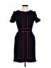 Boden Tweed Black Blue Cocktail Dress Size 10 - photo 1