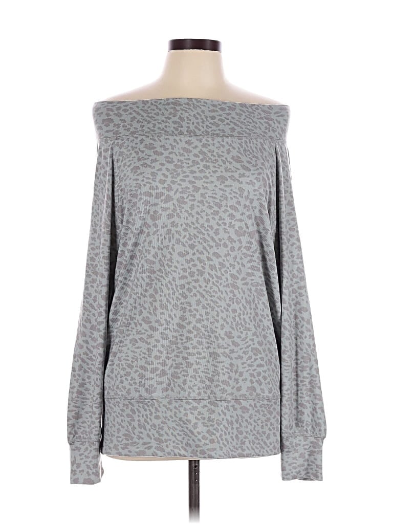 Pre-owned Mono B Pullover Sweater In Gray