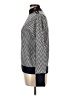 J.Crew Chevron-herringbone Gray Turtleneck Sweater Size L - photo 5