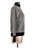 J.Crew Chevron-herringbone Gray Turtleneck Sweater Size L - photo 4