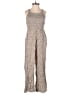 Jessica Simpson 100% Rayon Animal Print Tan Jumpsuit Size XS - photo 1