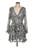 Hyfve 100% Polyester Paisley Silver Cocktail Dress Size L - photo 1