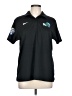 Nike 100% Polyester Black Short Sleeve Polo Size L - photo 1