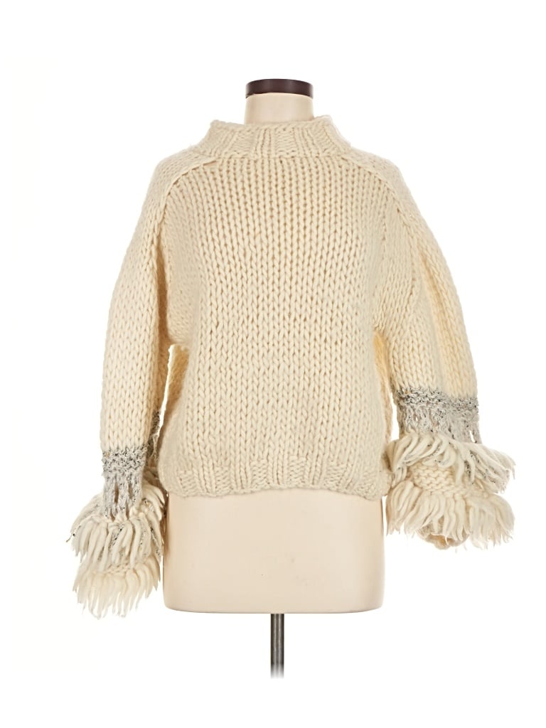 Pre-owned Maiami Wool Pullover Sweater In White