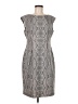 Calvin Klein 100% Polyester Gray Cocktail Dress Size 8 - photo 1