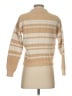 Veda Stripes Tan Turtleneck Sweater Size S - photo 2