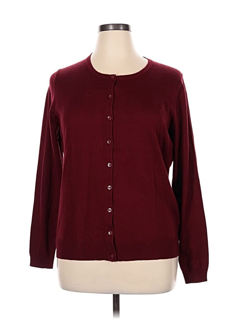 Old Navy Cardigan Sweater In Burgundy