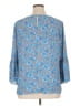 Fundamental Things 100% Polyester Blue 3/4 Sleeve Blouse Size XL - photo 2