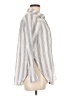 Hem & Thread 100% Rayon Stripes Ivory 3/4 Sleeve Button-Down Shirt Size L - photo 4