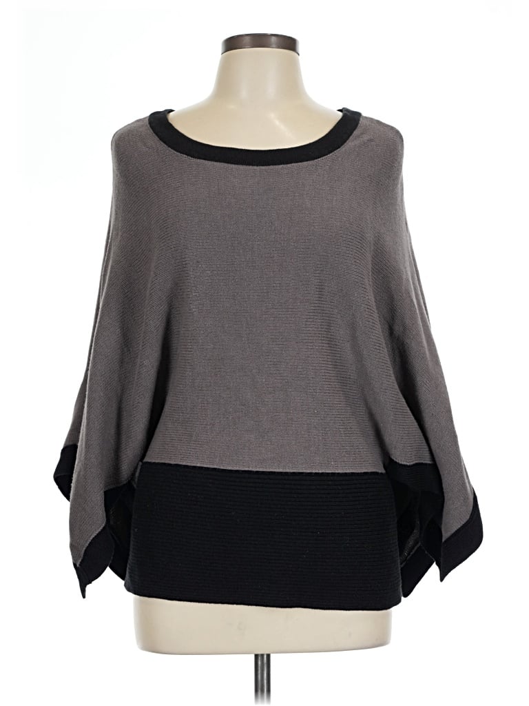 Pre-owned Alfani Poncho In Gray