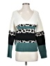 Unbranded Color Block Teal Ivory Pullover Sweater Size S - photo 1