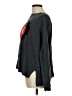 Kersh Hearts Solid Multi Color Gray Pullover Sweater Size M - photo 5
