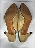 Chanel 100% Leather Color Block Tan Ivory Leather Slingback Pumps Size 7 - photo 8