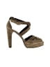 Stuart Weitzman Tan Green Sandals Size 7 - photo 1