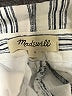 Madewell Stripes Silver Linen Pants Size 0 - photo 7