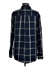 Stylus 100% Rayon Plaid Blue Long Sleeve Button-Down Shirt Size M - photo 2