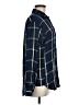 Stylus 100% Rayon Plaid Blue Long Sleeve Button-Down Shirt Size M - photo 4